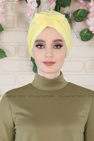 Agnes - Geel Katoen Turban - Ayse Turban