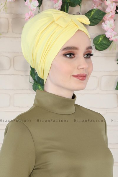 Agnes - Geel Katoen Turban - Ayse Turban