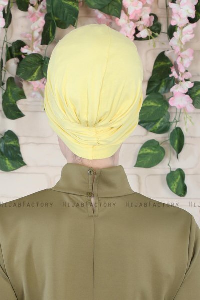 Agnes - Geel Katoen Turban - Ayse Turban