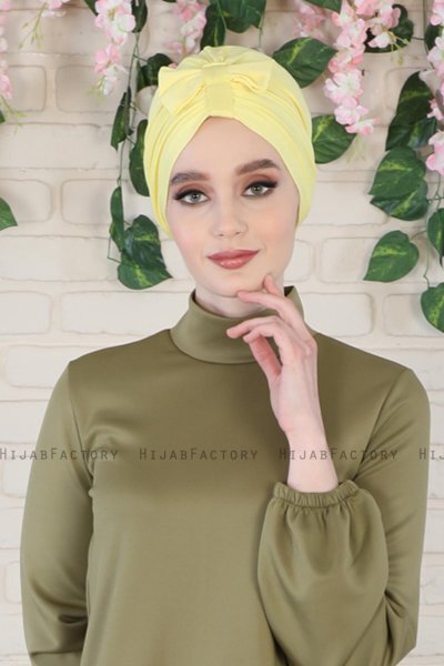 Agnes - Geel Katoen Turban - Ayse Turban