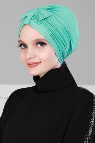 Agnes - Turkoois Katoen Turban - Ayse Turban