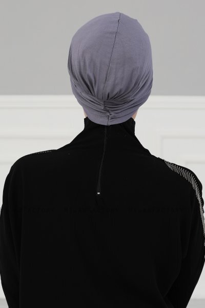 Agnes - Grijs Katoen Turban - Ayse Turban