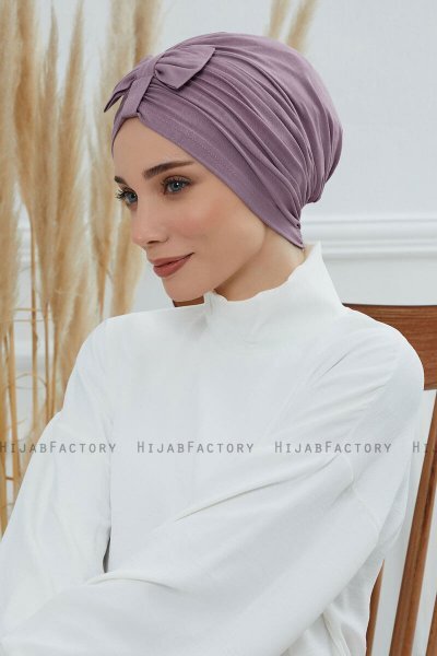Agnes - Lilac Katoen Turban