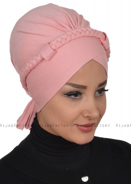 Olivia - Oudroze Katoen Turban - Ayse Turban