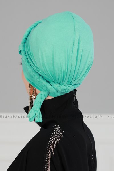Olivia - Turkoois Katoen Turban - Ayse Turban