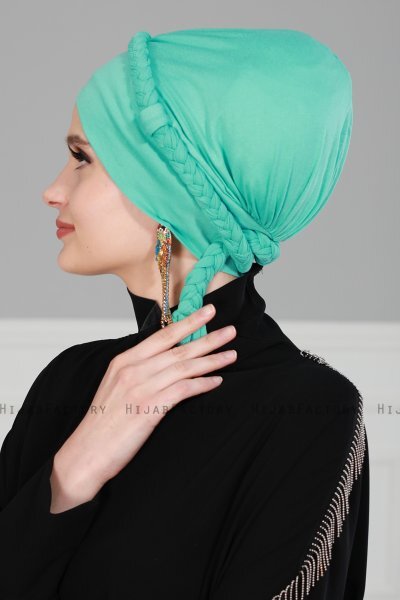 Olivia - Turkoois Katoen Turban - Ayse Turban