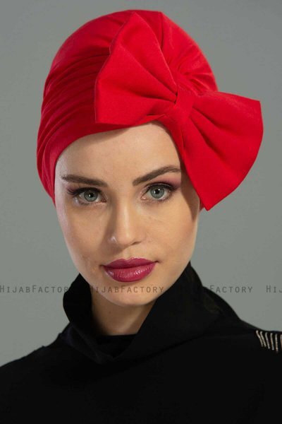 Julia - Rood Katoen Turban - Ayse Turban
