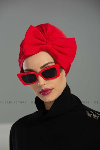 Julia - Rood Katoen Turban - Ayse Turban