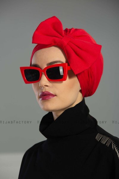 Julia - Rood Katoen Turban - Ayse Turban