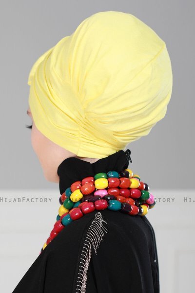 Julia - Geel Katoen Turban - Ayse Turban