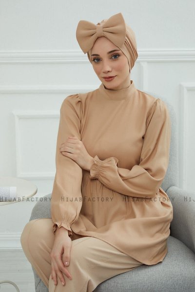Julia - Sand Katoen Turban