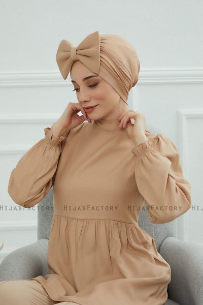 Julia - Sand Katoen Turban