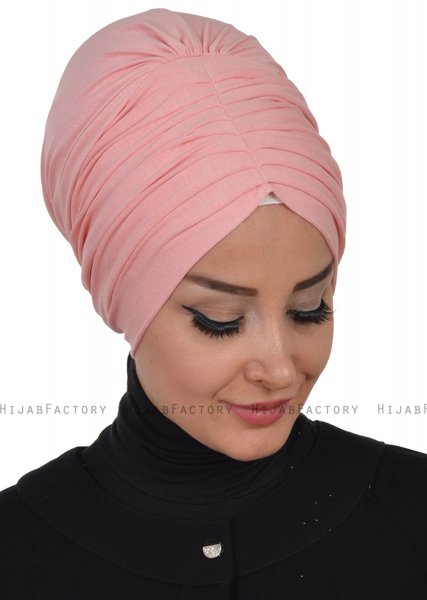 Wilma - Oudroze Katoen Turban - Ayse Turban