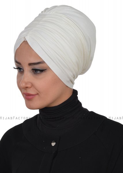Wilma - Creme Katoen Turban - Ayse Turban