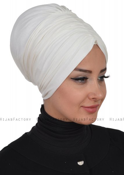 Wilma - Creme Katoen Turban - Ayse Turban