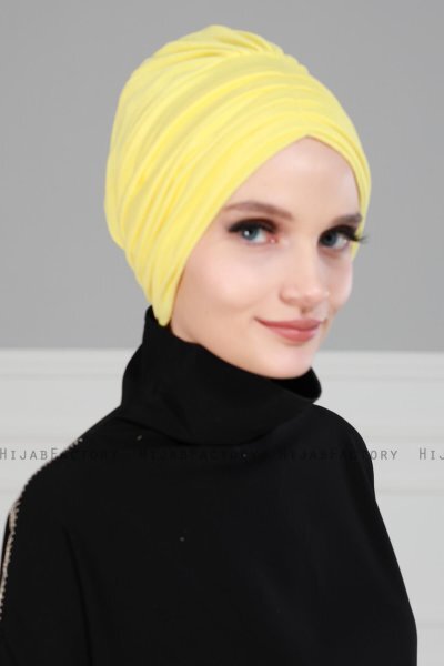 Wilma - Geel Katoen Turban - Ayse Turban