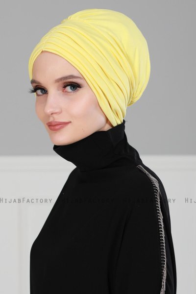 Wilma - Geel Katoen Turban - Ayse Turban