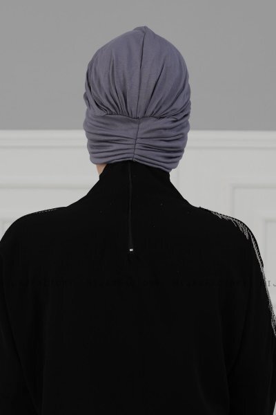 Wilma - Grijs Katoen Turban - Ayse Turban