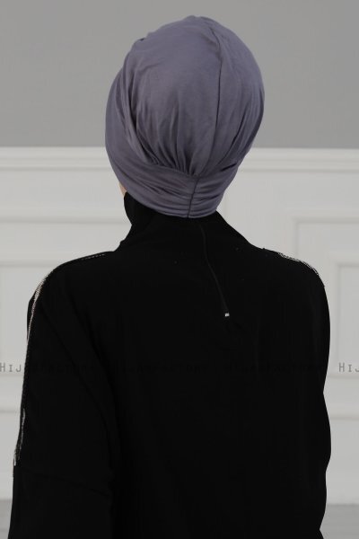 Wilma - Grijs Katoen Turban - Ayse Turban