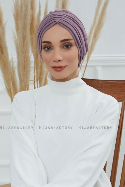 Wilma - Lilac Katoen Turban