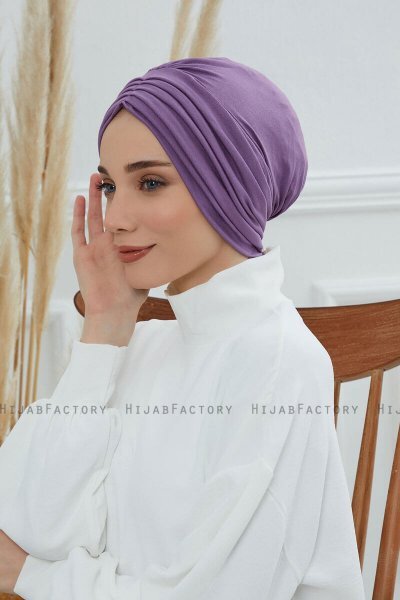 Wilma - Violet Katoen Turban