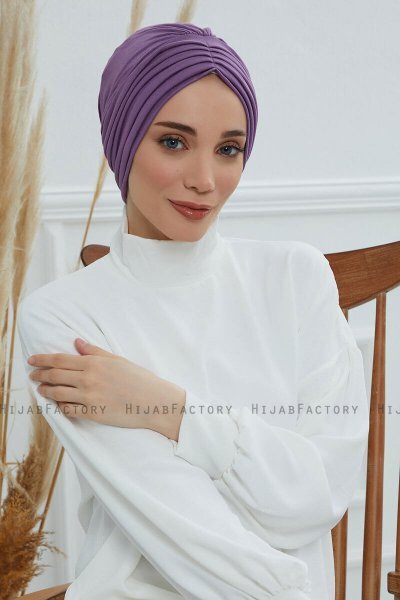 Wilma - Violet Katoen Turban