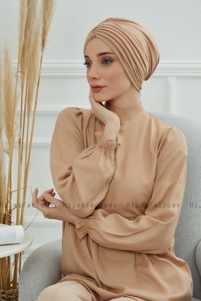 Wilma - Sand Katoen Turban