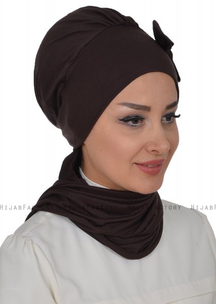 Bianca - Bruin Katoen Turban