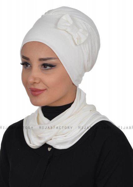 Bianca - Creme Katoen Turban