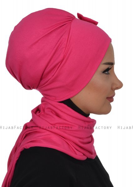 Bianca - Fuchsia Katoen Turban