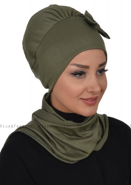 Bianca - Khaki Katoen Turban