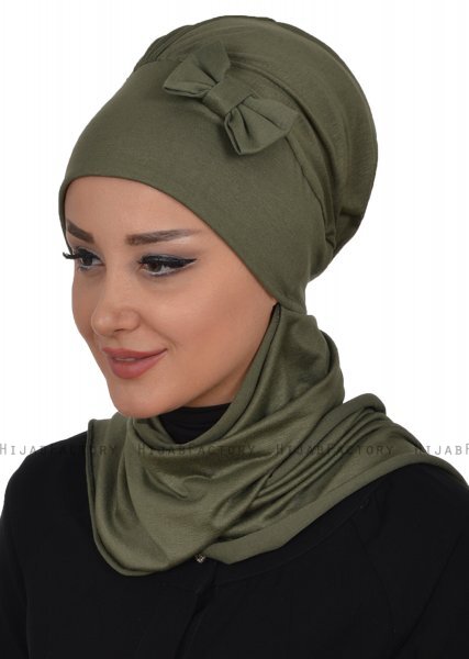 Bianca - Khaki Katoen Turban