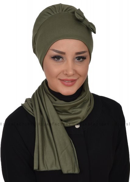 Bianca - Khaki Katoen Turban