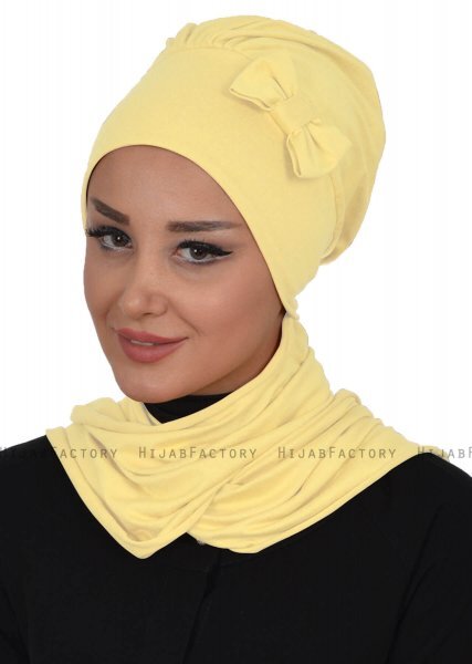 Bianca - Geel Katoen Turban