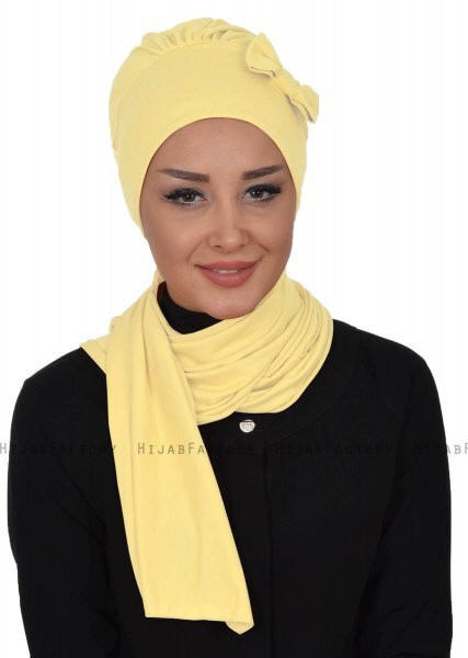 Bianca - Geel Katoen Turban
