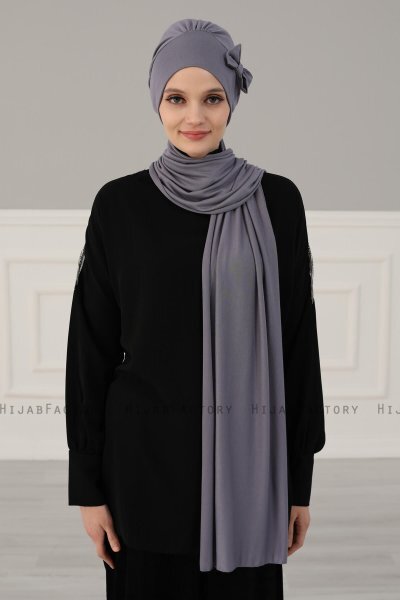 Bianca - Grijs Katoen Turban