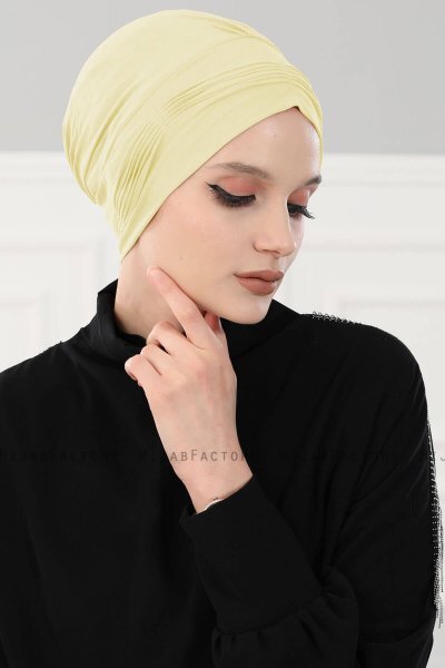 Linda - Geel Katoen Turban - Ayse Turban