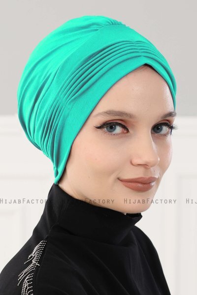Linda - Turkoois Katoen Turban - Ayse Turban