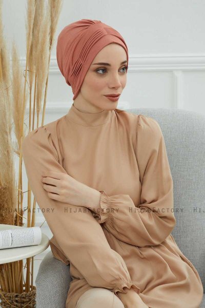 Linda - Zalm Katoen Turban