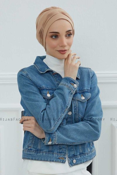 Linda - Sand Katoen Turban