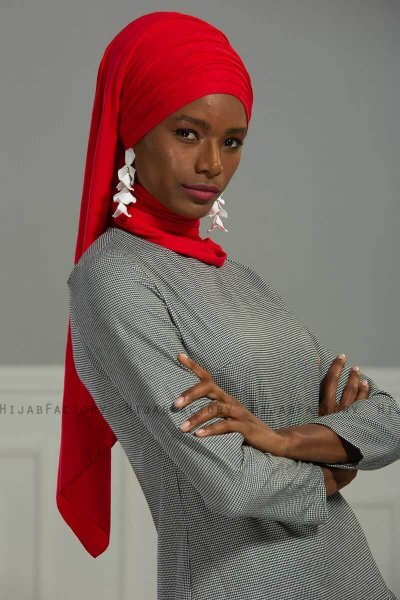 Rebecca - Rood Katoen Turban - Ayse Turban
