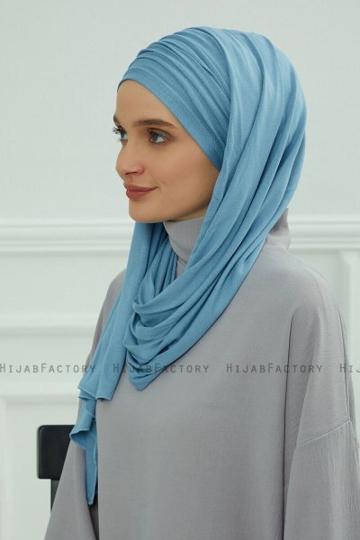 Rebecca - Sky Blue Katoen Turban