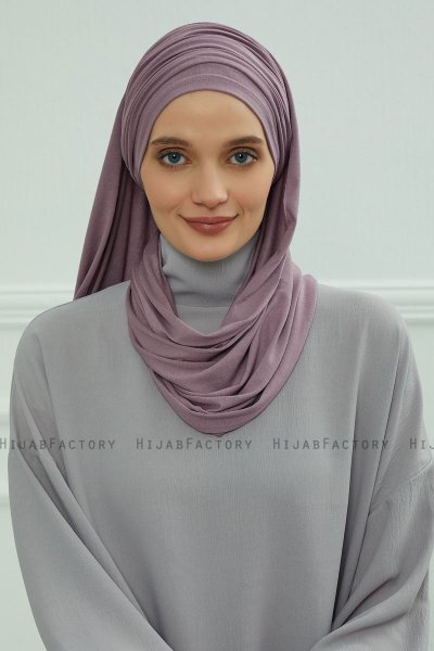 Rebecca - Lilac Katoen Turban