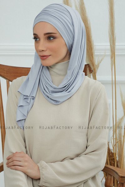 Rebecca - Lichtgrijs Katoen Turban