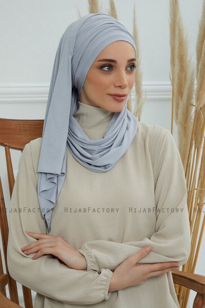 Rebecca - Lichtgrijs Katoen Turban