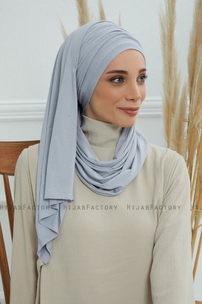 Rebecca - Lichtgrijs Katoen Turban