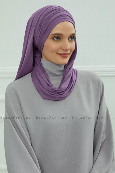 Rebecca - Violet Katoen Turban