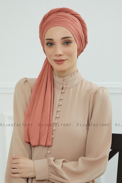Rebecca - Zalm Katoen Turban