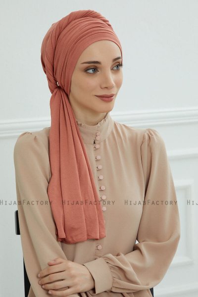 Rebecca - Zalm Katoen Turban