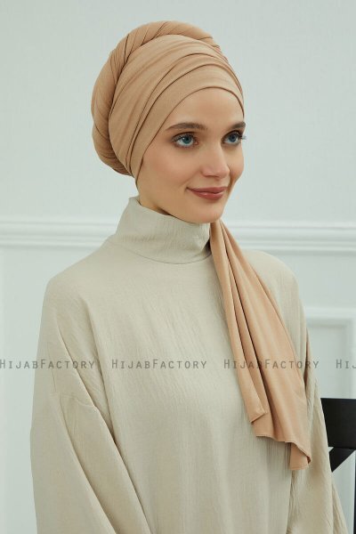 Rebecca - Sand Katoen Turban